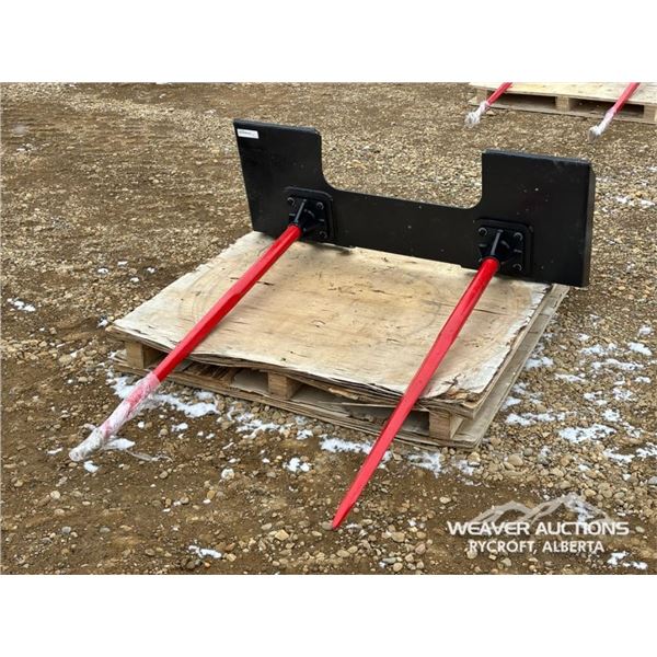 4 FT. SKID STEER BALE FORK ATTACHMENT