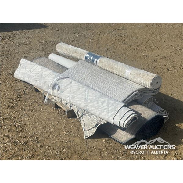QTY OF MISC LARGE CARPETS