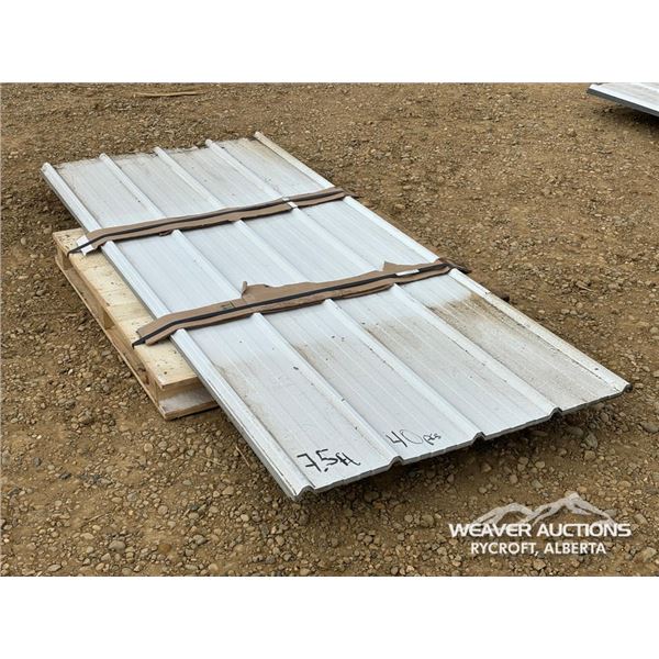 (40) 7.5 X 3 FT. STEEL SHEETS