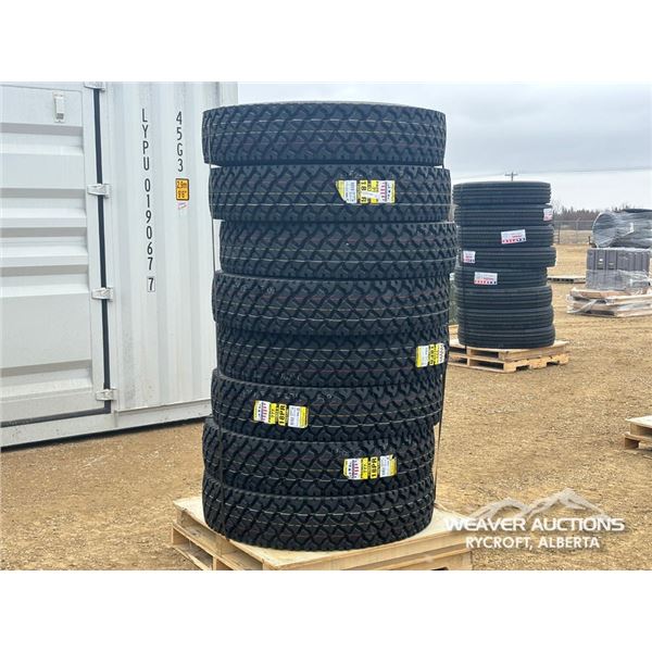 (8) ZWARTHZ 11R24.5 18PR TRUCK TIRES