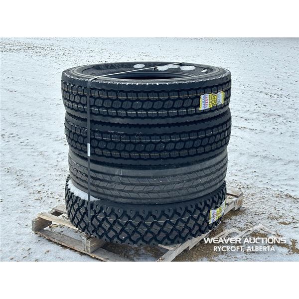 (4) MISC TRUCK TIRES