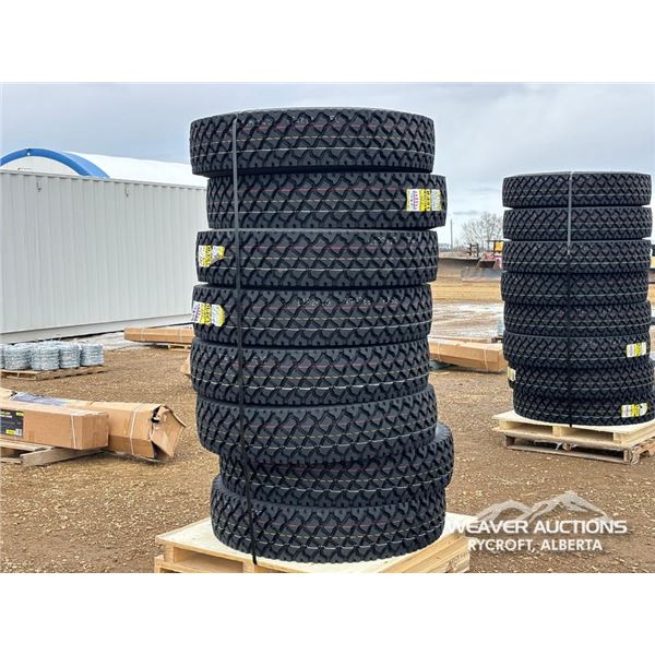 (8) ZWARTHZ 11R24.5 18 PR TRUCK TIRES