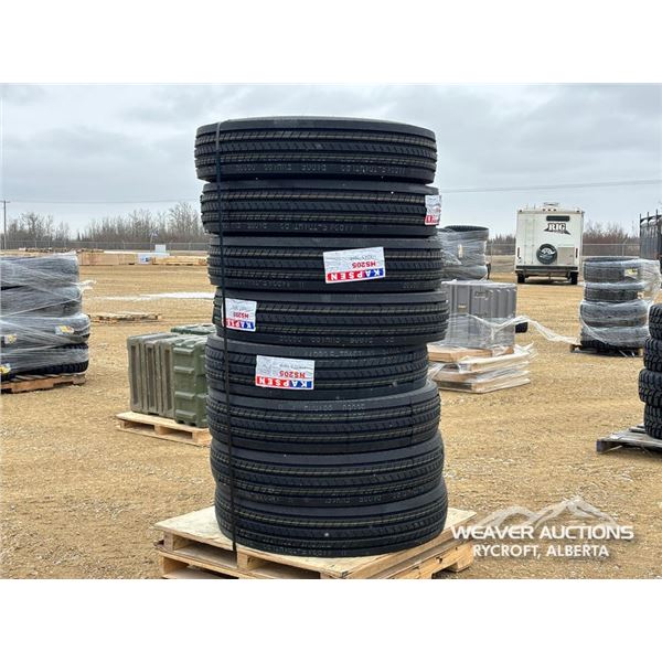 (8) KAPSEN 11R24.5 16 PR TRUCK TIRES