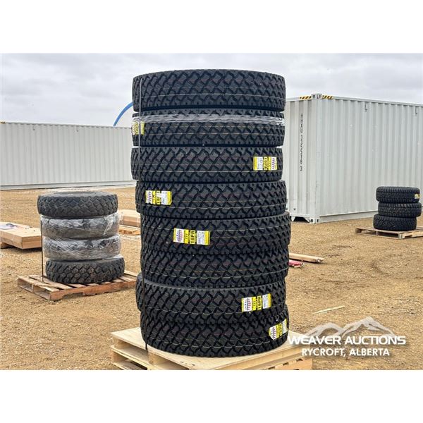 (8) ZWARTHZ 11R24.5 18 PR TRUCK TIRES