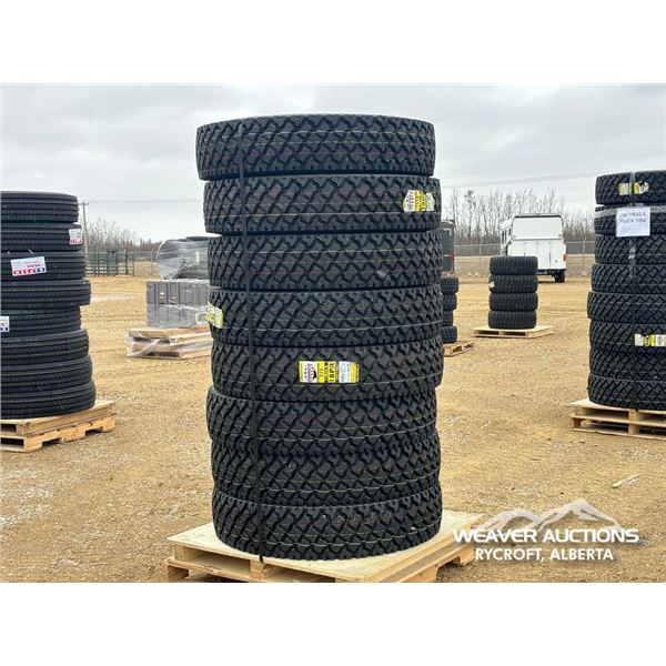 (8) ZWARTHZ 11R24.5 18 PR TRUCK TIRES