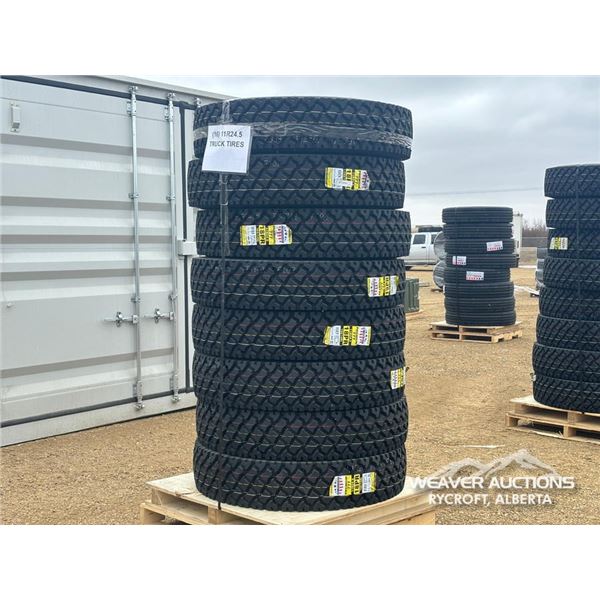 (8) ZWARTHZ 11R24.5 18PR TRUCK TIRES