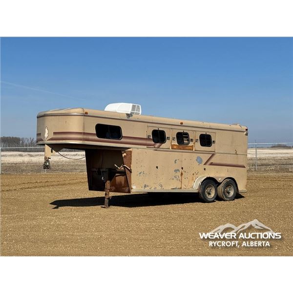 1993 TRAILS WEST T/A GOOSENECK HORSE TRAILER