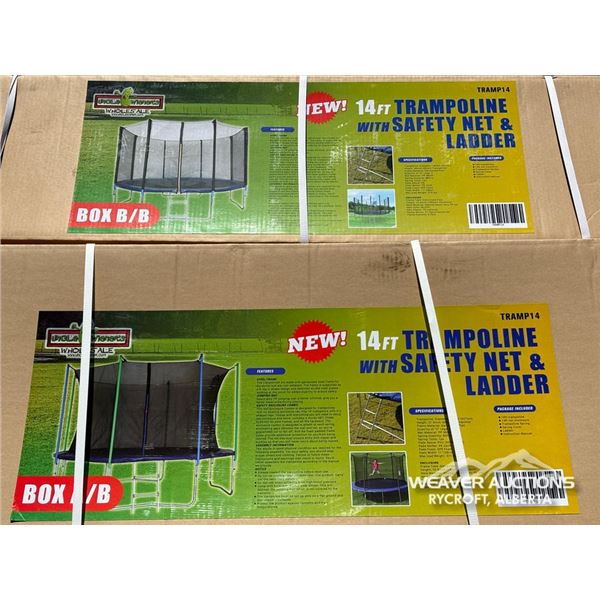 14 FT. TRAMPOLINE WITH SAFETY NET