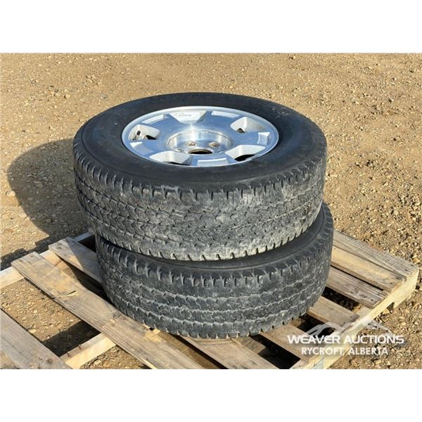 (2) CHEVROLET LT245/70R17 6 BOLT RIMS