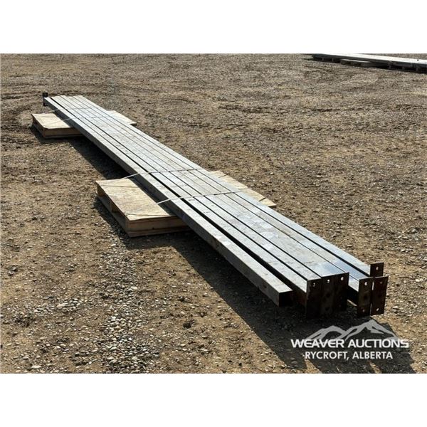 (7) 3 X 3 IN. 24 FT. STEEL TUBING