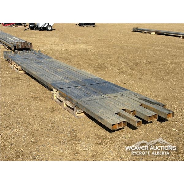 (13) 3 X 3 IN. STEEL TUBING