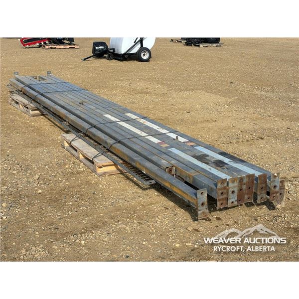 (17) 3 X 3 IN. STEEL TUBING