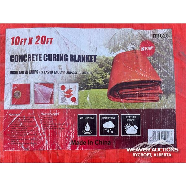 (3) 10 X 20 FT. CONCRETE CURING BLANKETS