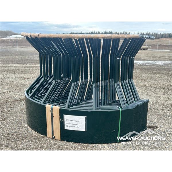 (3) ROUND BALE FEEDERS