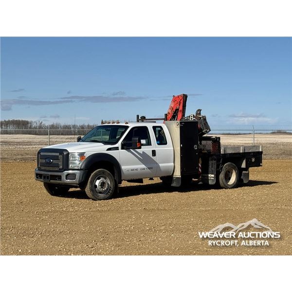 2014 FORD F-550 EXTENDED CAB BOOM TRUCK