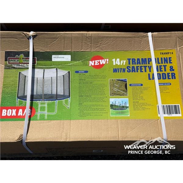 14 FT. TRAMPOLINE WITH NET & LADDER