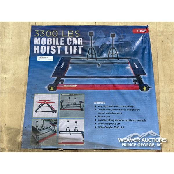 3,300 LB. MOBILE CAR HOIST LIFT