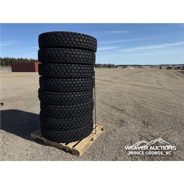 (8) KAPSEN 11R24.5 16 PR TRUCK TIRES