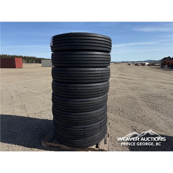 (8) KAPSEN 11R24.5 16 PR TRUCK TIRES