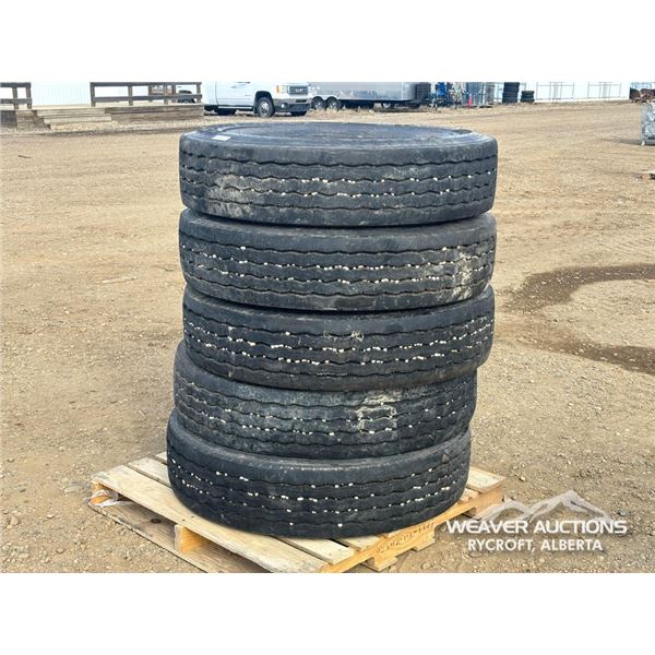 (5) BF GOODRICH 11R24.5 TIRES