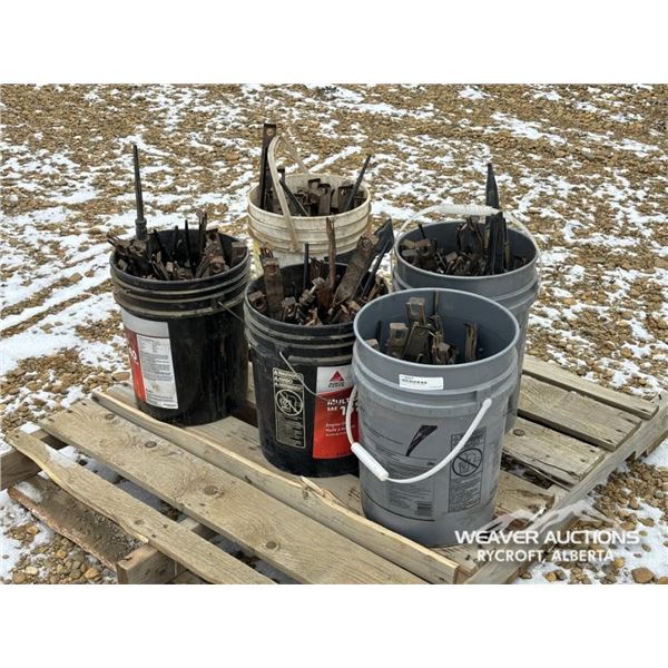 (5) PAILS OF CROP LIFTERS