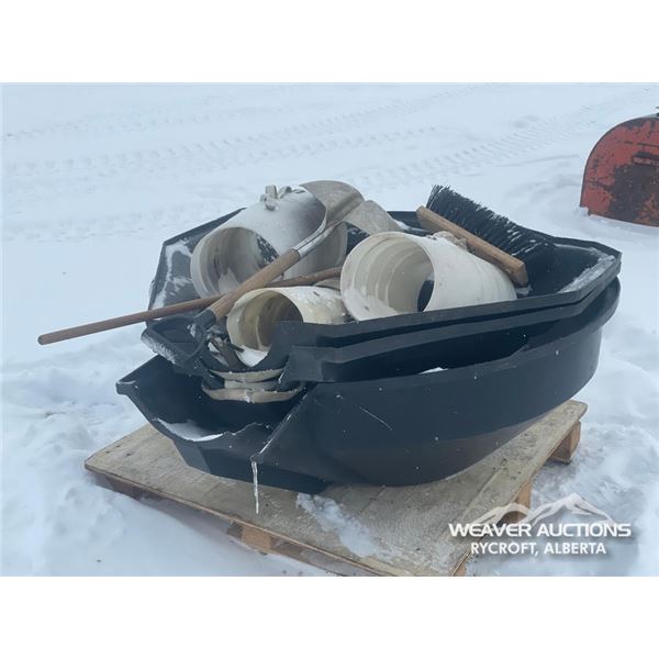 (3) GRAIN AUGER HOPPERS
