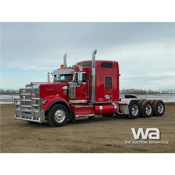 2015 Kenworth W900 Tri Drive Sleeper Truck Tractor