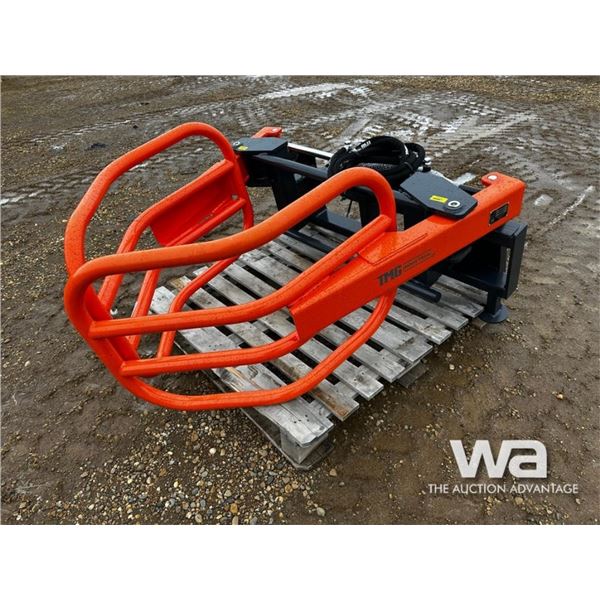 TMG 72 IN. Skid Steer Round Bale Grapple
