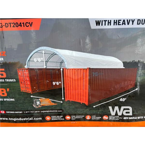 TMG 20X40 FT. Dual Truss Container Shelter