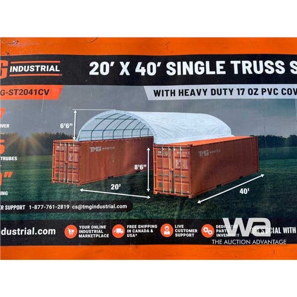 TMG 20X40 FT. PVC Fabric Container Shelter