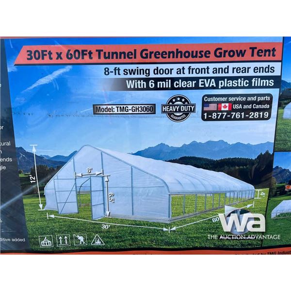 TMG 30X60 FT. Tunnel Greenhouse Grow Tent
