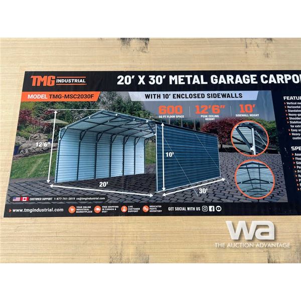TMG 20X30 FT. Metal Shed Carport