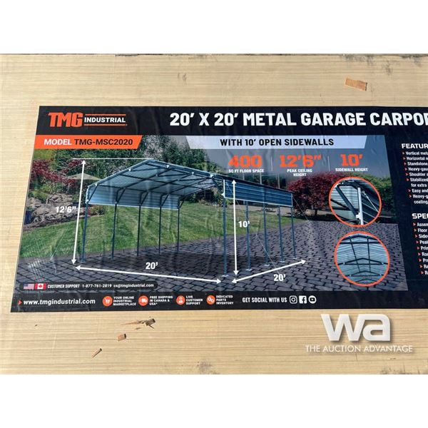 TMG 20X20 FT. Metal Shed Carport