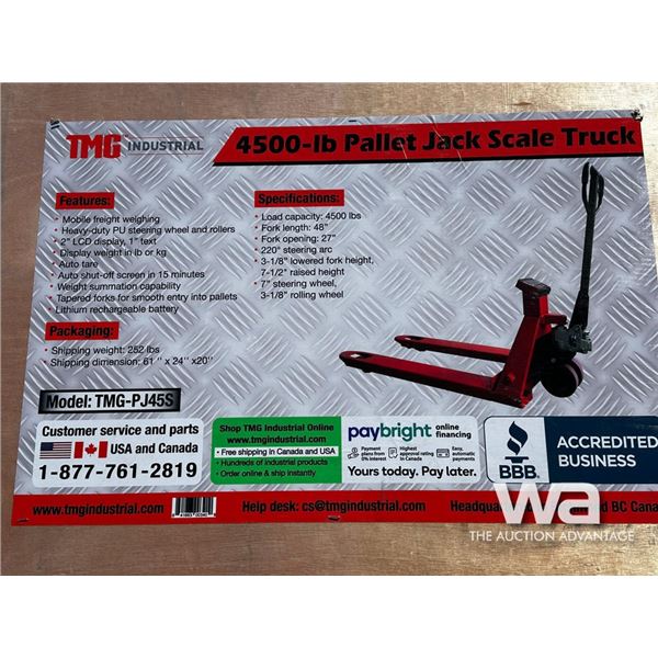 Truck 4500LB Pallet Jack Scale
