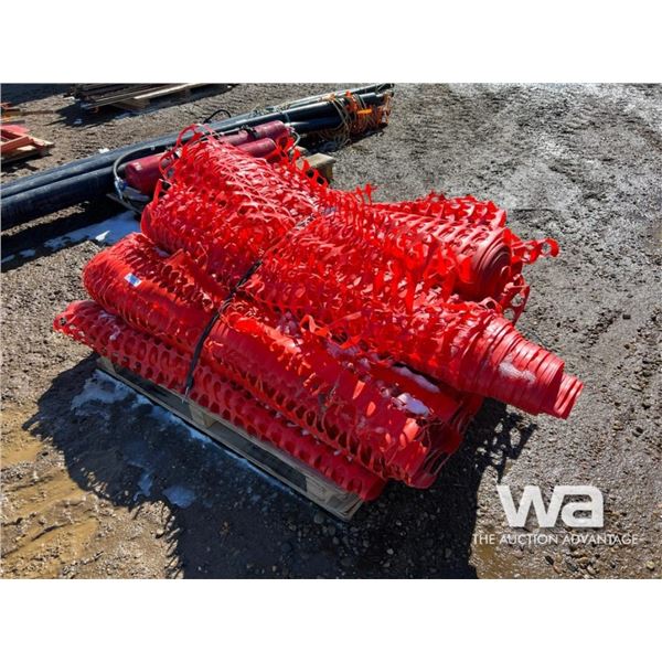 Pallet Of Orange Snow Fence