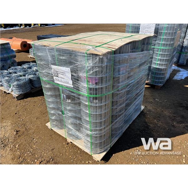 (12) Rolls Of 4X100 FT. Galvanized Wire Fencing