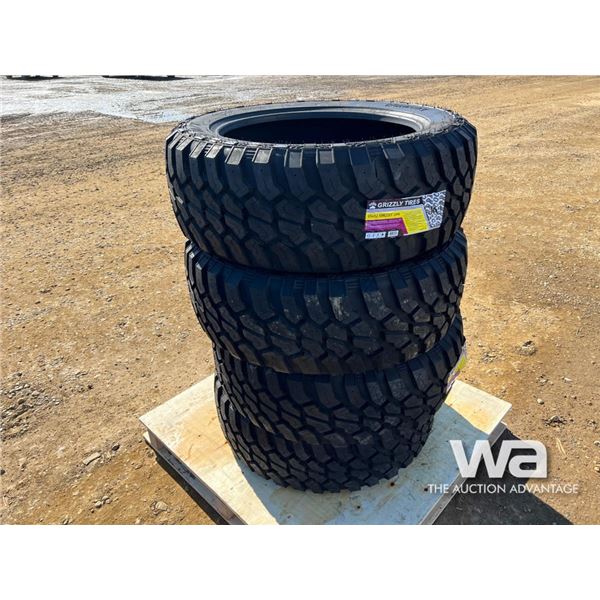 (4) Grizzly 35x12.50R22LT Tires