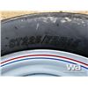 Image 5 : (8) Grizzly ST225/75R15 Trailer Tires & Rims