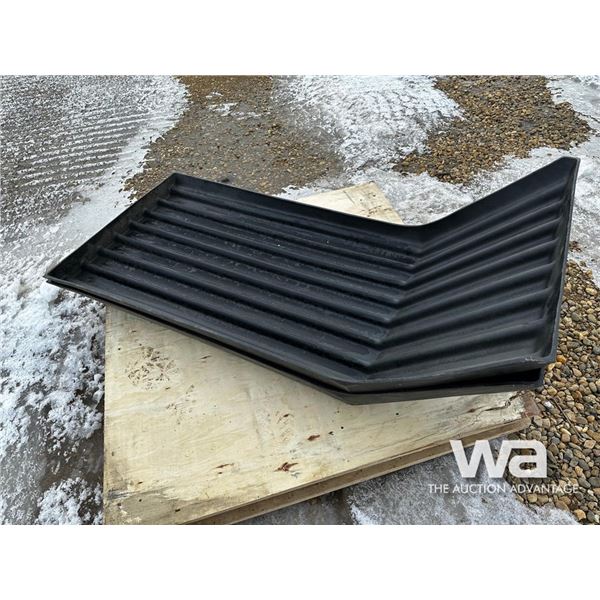 (2) Black Poly Truck Fenders