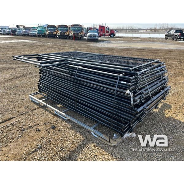 (25) 9 FT. Fence Panels & (2) Walk Thru Gates