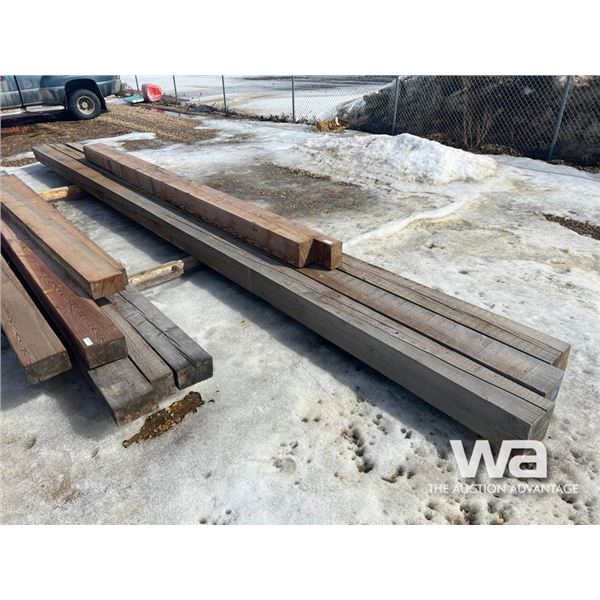 (3) 8X8X25 FT. & (1) 8X10X14 FT. Fir Timbers