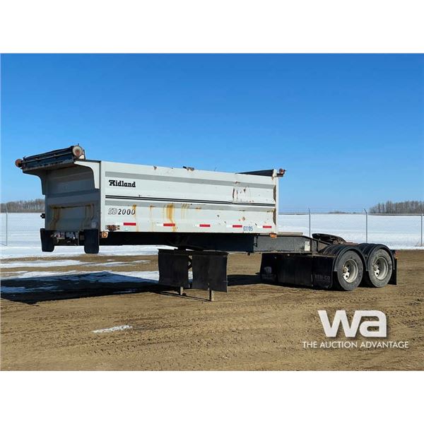 2002 Midland SD2000 T/A Lead Side Dump Trailer