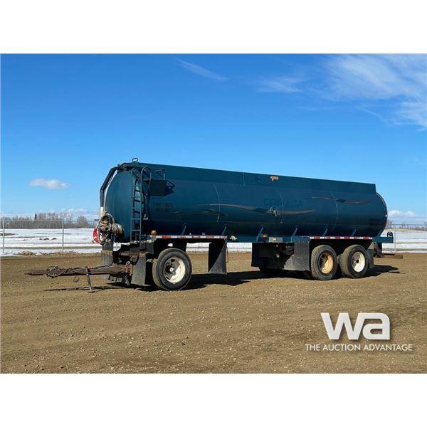 2000 Jasper 26,000 Litre Tridem Pup Tank Trailer