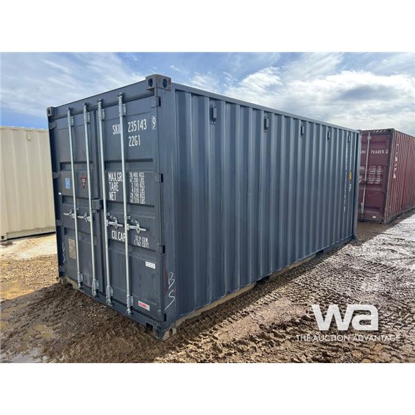 2022 8X20 FT. 2-Door Shipping Container