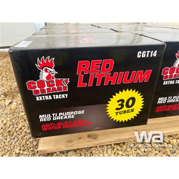 (12) Boxes Of Red Lithium Grease