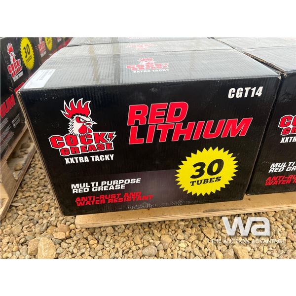 (12) Boxes Of Red Lithium Grease