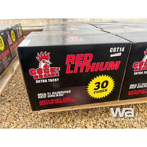 (12) Boxes Of Red Lithium Grease