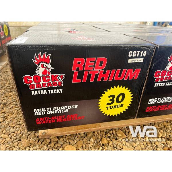 (12) Boxes Of Red Lithium Grease
