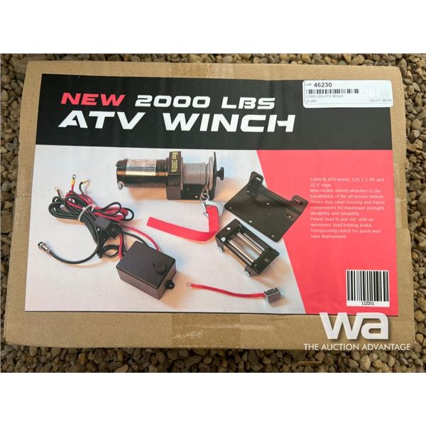 2,000 LBS ATV Winch