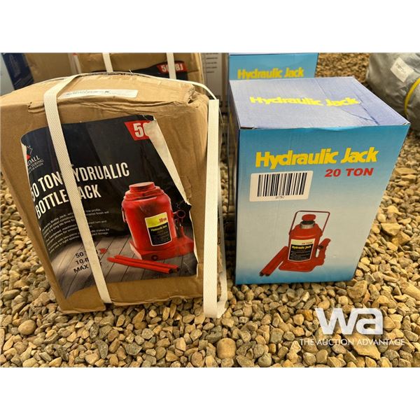 (2) Hydraulic Bottle Jacks 50 & 20 Ton